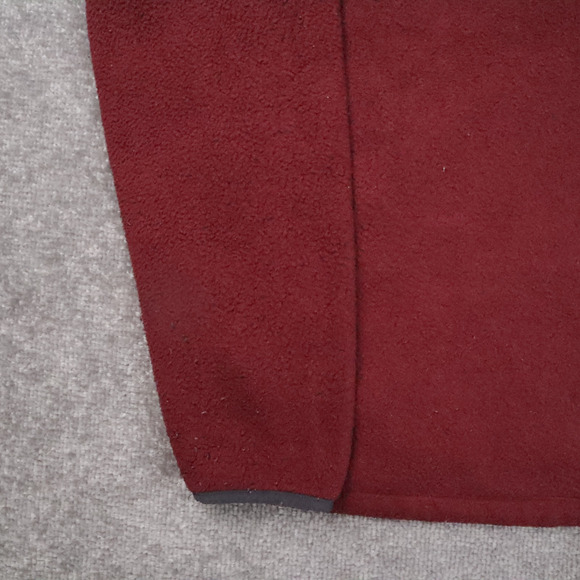 L.L. Bean Fleece Regular Large Red Long Sleeve Full Zip Collared Jacket - Picture 7 of 11